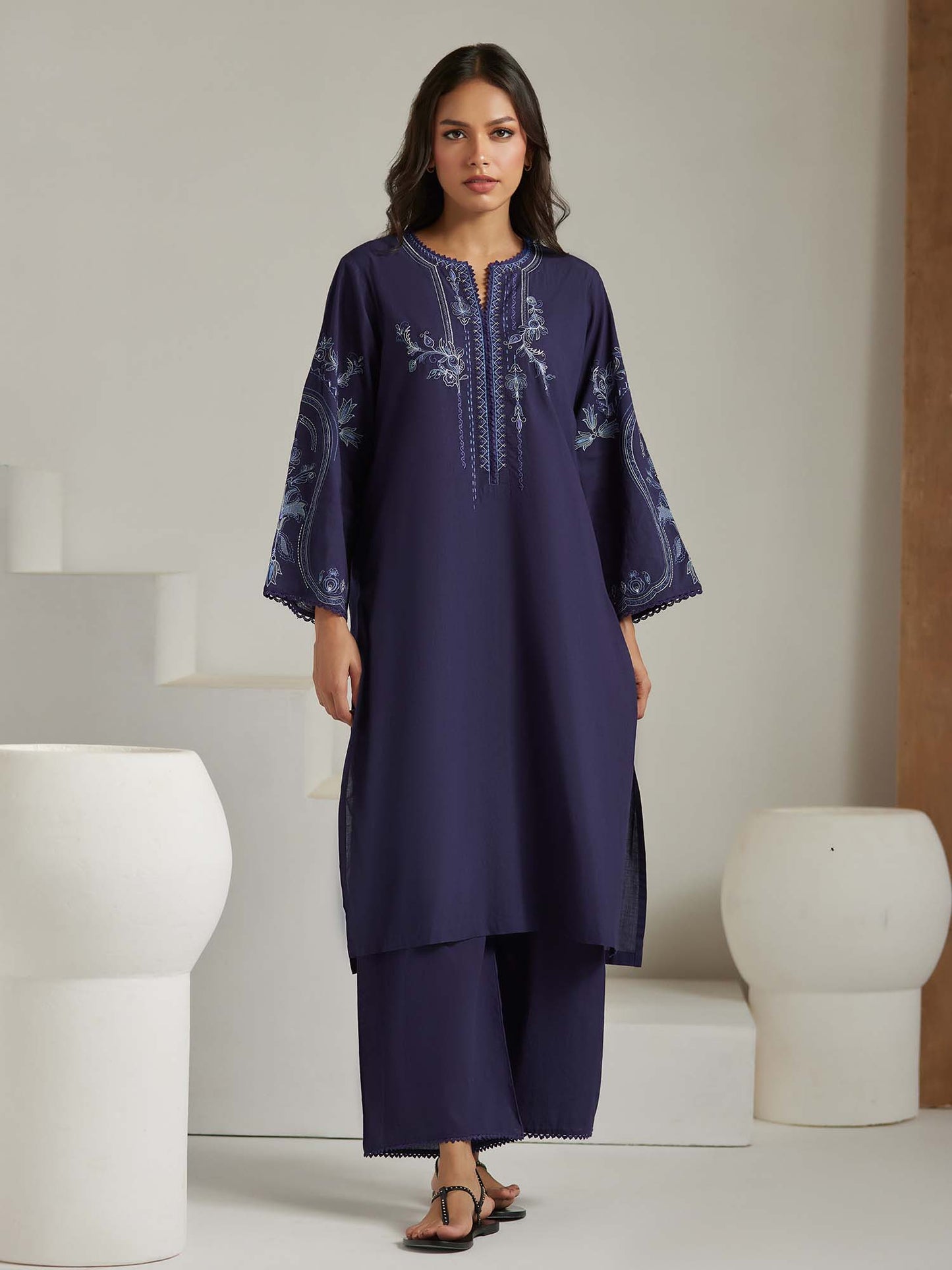 2-Piece Embroidered Set